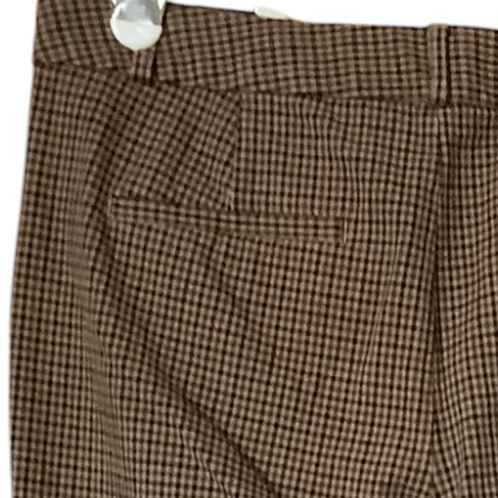 Banana Republic Size 6 Cotton Blend Mid-Rise Sloan Ankle Pant Brown Herringbone - Picture 6 of 8